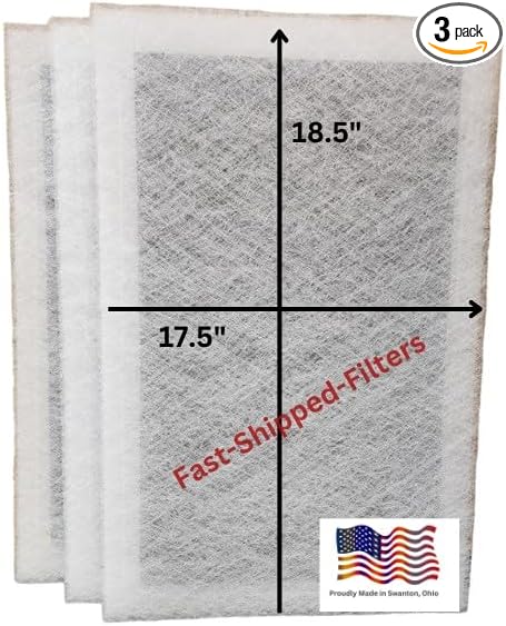 Fast-Shipped-Filters 3 Pack 20x20 Replacement Filter Pads Designed to Fit MicroPower guard Air Cleaner Refill White