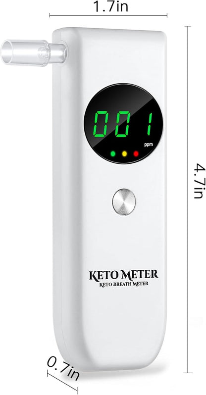 Home Breath Ketosis Meter Professional Ketone Testing & Monitoring – High Precision Ketone Monitors Breath Analyzer Ketosis Tester for Testing Ketosis, Perfect for Tracking Your Ketones