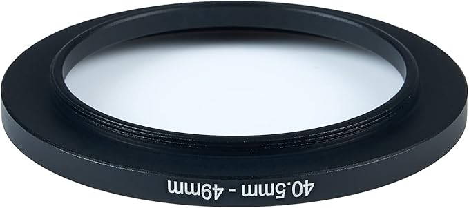 40.5mm to 49mm Step-Up Ring Filter Adapter for All Brands UV ND CPL Metal Ring Step-Up Rings Adapter Filter (40.5mm-49mm)