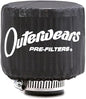 Sudopo Black Outerwear Prefilter with Top Round 3" Diameter 10-1100-01