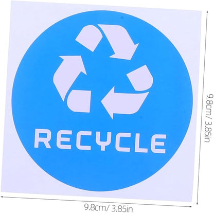 Milisten 6pcs Decorative Trash Classification Stickers Labels for Waste Sorting Recycling Strong Adhesion Stain-Resistant Easy Application for Bins Cans