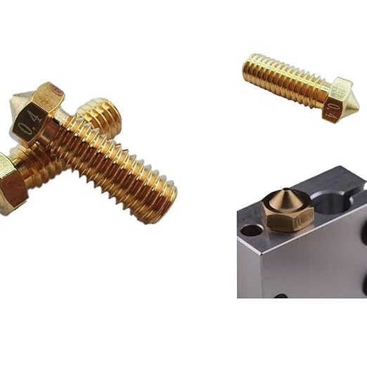 12Pcs Volcano Nozzles 0.4mm, Vyper Nozzles M6 Thread Hotend Extruder Volcano Nozzle Compatible for Artillery Genius, Sidewinder X1, X2, Anycubic Vyper, Anycubic Kobra Plus, Kobra Max 1.75mm Filament,