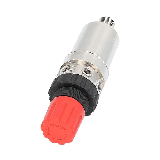 Oil Water Separator Filter Pressure Regulator, Air Compressor Filter with 1/2in NPT, Zinc Alloy Shell for Airbrush and Pneumatic Tools, Manual Drainage Design for Stable Air Flow