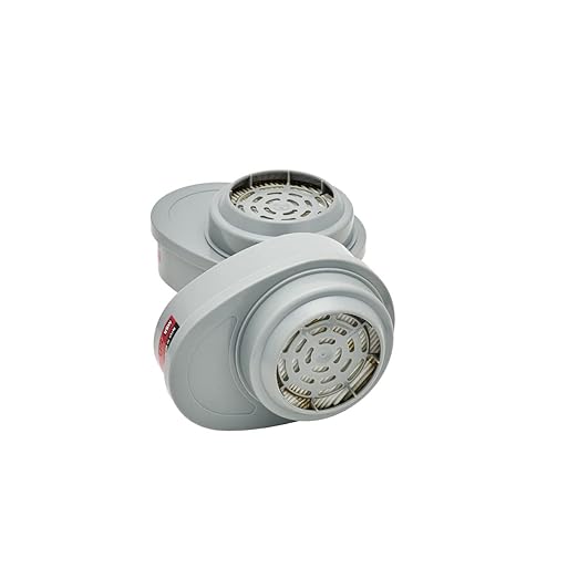 MSA 815362 Advantage Respirator Cartridge - Organic Vapor/P100 (GMA: OV), Quantity: 2 per pack, Chemical & Combination Air-Purifying Respirator Attachment, Long-Lasting Respiratory Protection