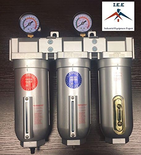 3/4" Inline Compressed Air Filter Desiccant Dryer Moisture Separator Trap Combo