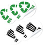 Bin Labels of Garbage Can Decals Material Reminding Stickers for Waste Sorting Indoor Recycling Bin Stickers
