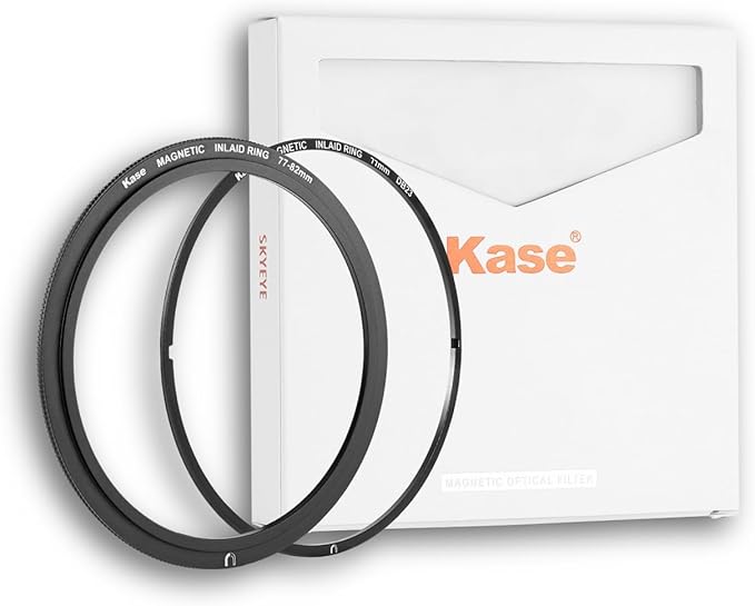 Kase 95mm Magnetic Screw in Adapter Ring Kit, Brass Magnetic to Threaded Filter Adapter Rings for Camera Lenses, Ultra-Thin 3.4mm Profile, Quick-Release Design, Compatible with UV CPL ND Filters