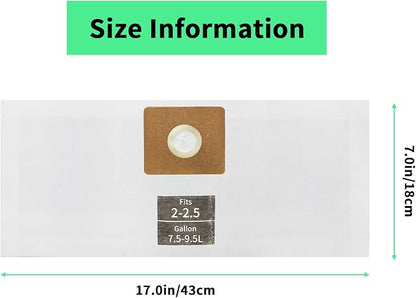 3 PCS Preferential Set 2-2.5 Gallon Vac Bags, Type B 90668 9066800 9066833, All Around QAM70 and CMXZVBE38774 Vac Filter Bags