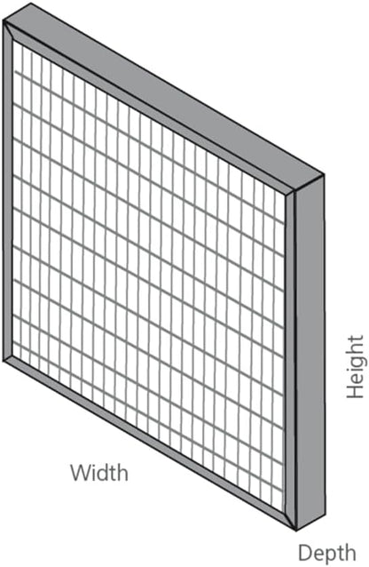 20x20x1 Mini-Pleat Synthetic Panel Air Filter – 1” Beverage Board Frame – MERV 15 ASHRAE 52.2 – High-Efficiency HVAC Filter for Commercial, Industrial, Residential – (Pack of 12)