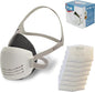 Reusable Respirator Mask with 7 Filters – Half Mask Respirator for Woodworking, Welding, Polishing Painting and Work Protection – Comfortable Quick-Release Headband and Dual Filtration