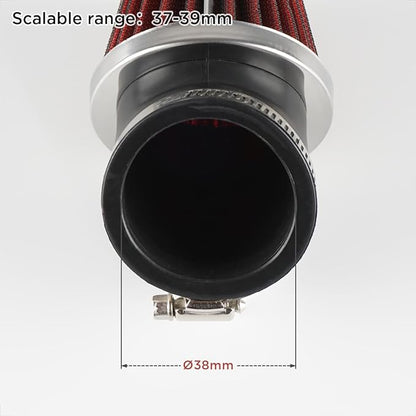 Evermotor Air Cleaner Carburetor Motorcycle Air Filter 37mm 38mm 39mm Perfect for 50cc 70cc 90cc 110cc 125cc 150cc Pit Bike,Moped,ATV,SSR,TTR