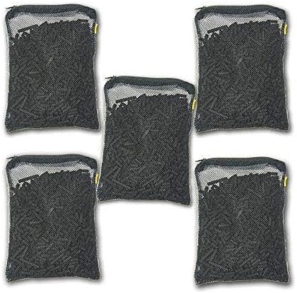 Wave Point 5 lbs Premium Virgin Activated Carbon Charcoal Pellets in 5 Filter Media Bags (Free) for Aquarium Fish Tanks Koi Pond Canister Filter Reef Filters, Air Filter & AC, Total 5 lbs (1 Gallon)