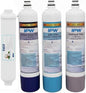 IPW Industries Inc - Replacement 5 Stage Water Filter Set for E3RO550-EZ | PureT EZ Slim Reverse Osmosis System, Sediment, Carbon, GAC, Inline RO Water Filter Set (4, Set of 4)