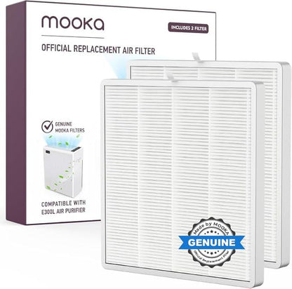 MOOKA FAMILY E-300L Air Purifiers Official H13 Replacement Filter Compatible with MOOKA E-300L Air Purifiers (2 Count)