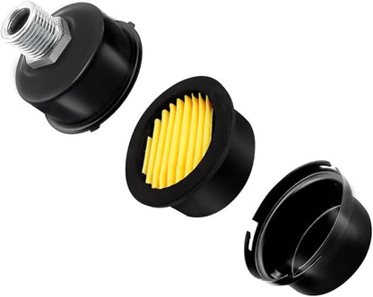 2 pcs 1/4" Thread Air Compressor Silencer,Air Compressor Intake Filter Sound Muffler Accessories 13mm for generators,blowers, exhaust ports