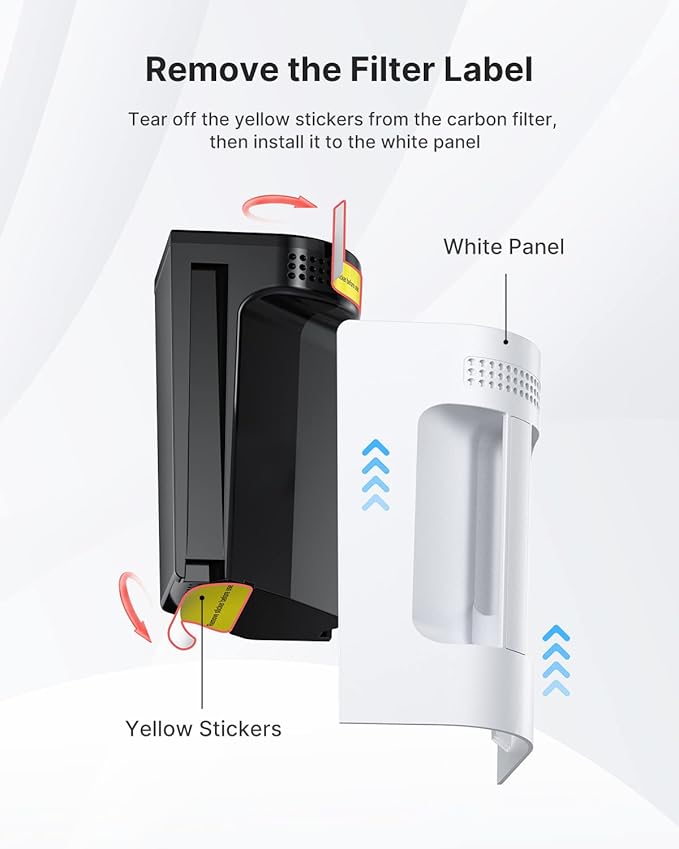 iDOO Carbon Filter, for Electric Composter for Kitchen, Smart Kitchen Composter Countertop, Auto Home Compost Machine Odorless, Effective in Reducing Odour from Waste