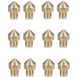 12Pcs CR-10S Pro Nozzles 0.4mm, M6 CR-10S Pro 3D Printer Nozzles,CR-10S Pro Hotend Extruder Nozzles 0.4mm Only Compatible for Creality CR10S Pro Hotend 3D Printer Nozzle.