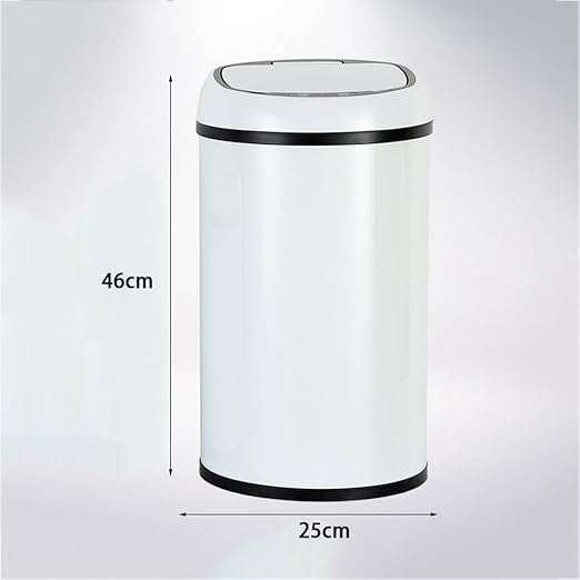 Portable Rechargeable Creative Intelligent Sensor Trash Can Household Electric Fashion Living Room Bathroom Trash Can Can Recycler (Size : B:35 * 25CM) (C:46 * 25CM)