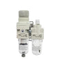 1pc Air Combination Filter Regulator + Lubricator AC AC-A AC20 AC30 AC40 AC20A-02-A AC20A-02G-A AC30A-03G-A AC40A-04-A AC20A-02CG-A(AC30A-03DG-A)