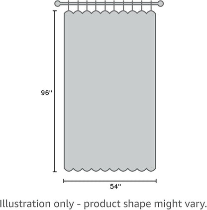Outdoor De'cor Escape Waterproof Outdoor Sun Filtering Voile Tab Top Curtain, Patios, Gazebos, Privacy, Washable, Fade Resistant, 54" X 96", White