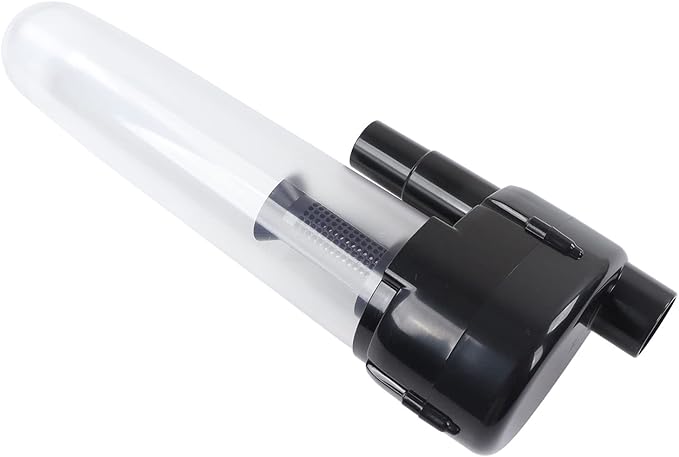 Vacuum Cleaner Filter Dust Collector ABS with 2pcs Connector, Compact Design, Easy Installation - Motor Protection, Water Washable, Fits 32mm 34.5mm Hose