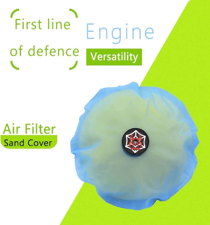 OTOM Universal Motorcycle Air Filter Dustproof Sand Cover Engine Cleaning Air Filter Wrap Fit for dirt bike (Blue)…