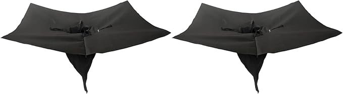 2 Pack PET Storm Drain Filter-47.2x47.2x23.6in Oil & Sediment Guard with 4 Lifting Loops,Square Witches Hat Catch Basin Filter for Parking lot Street Construction Site Industrial Plant
