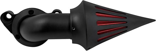 Air Cleaner Motorcycle CNC Spike Air Intake Filter Kit Fit for Harley Sportster XL Iron 883 1200 2004-2022 (Black)