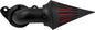 Air Cleaner Motorcycle CNC Spike Air Intake Filter Kit Fit for Harley Sportster XL Iron 883 1200 2004-2022 (Black)