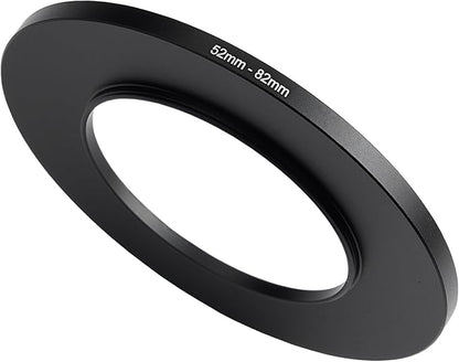 52mm to 82mm Step-Up Ring Filter Adapter,for All Brands UV ND CPL, Metal Ring Step-Up Rings Adapter Filter (52mm-82mm)