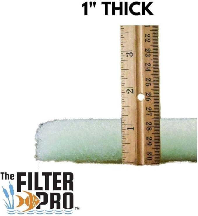 Lime Green Fine Filter Media, 1" Thick, 28" x 240" Roll, Perfect for Aquariums, Ponds or Water Gardens, Made in USA