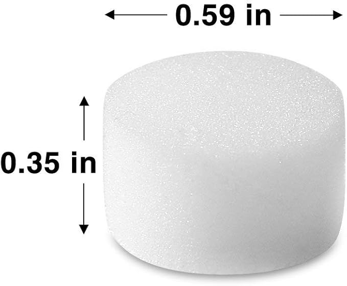 Nispira Replacement Sponges Air Filter Compatible with Adult/Kid Compressor System Cool Mist Inhaler Vaporizer, 12 Filters
