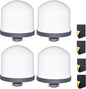 4Pack Replacement Ceramic Dome Water Filter 0.2 to 0.5 micron for Countertop Portable Water Purification System