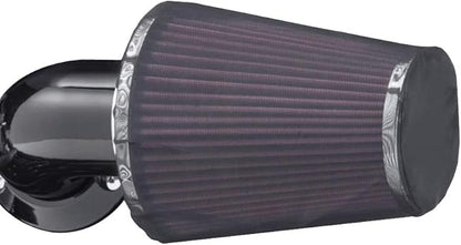 Motorcycle Air Cleaner Filter Waterproof Brreather Rain Sock Black Protective Cover For Harley Air Cleaner Kits XL 1200 Touring Softail Dyna (For Screamin Eagle Rocket style)