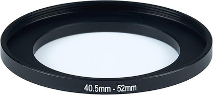 40.5mm to 52mm Step-Up Ring Filter Adapter for All Brands UV ND CPL Metal Ring Step-Up Rings Adapter Filter (40.5mm-52mm)
