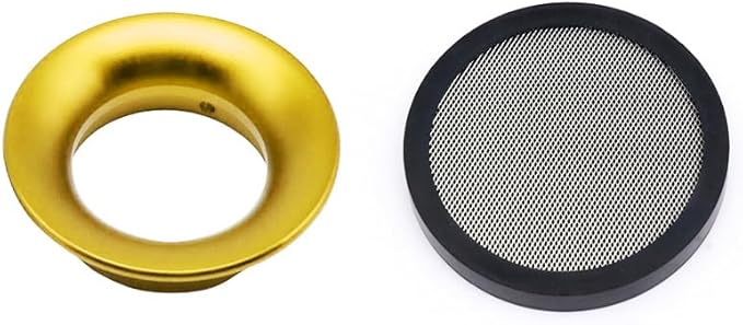 Carburetor Carb 40mm Velocity Stack Air Filter Cleaner Modified Trumpet with Sponge Filter Steel Mesh for VM22 PZ22 PD18J GX160 GX200 CT200U Shortest Suggest for Small Displacement (Gold,40mm)