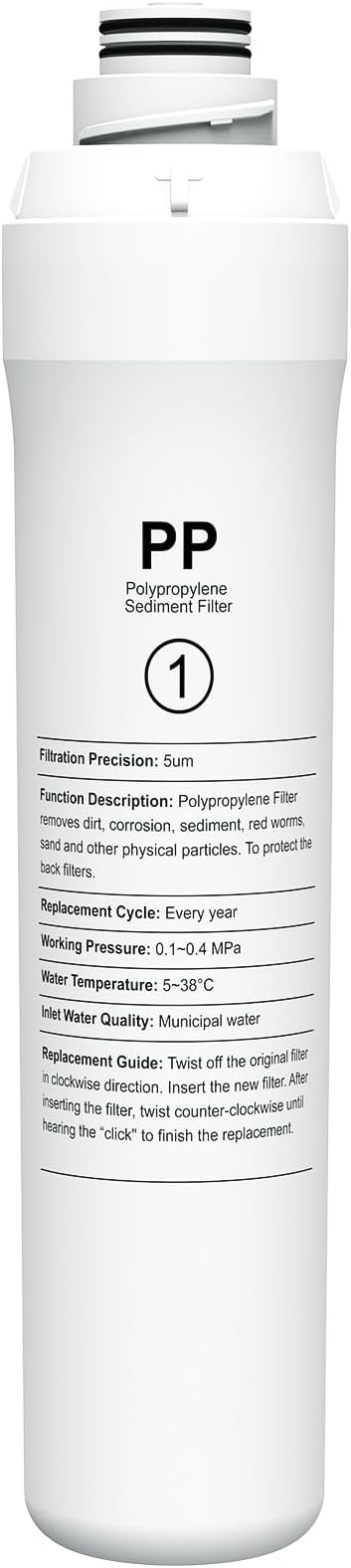 ROPOT PP Filter Compatible with Bluevua RO100ROPOT RO100ROPOT-UV