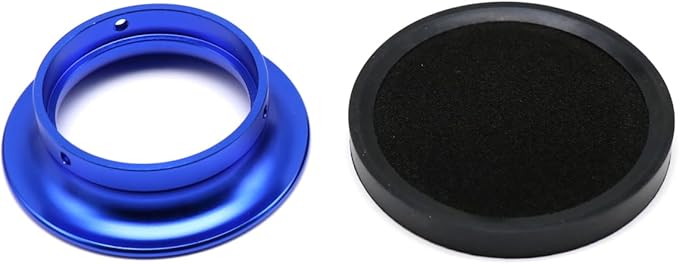 Carburetor Carb Velocity Stack Air Filter Cleaner Modified Trumpet Aluminum Alloy with Sponge Filter Steel Mesh for PWK32-34mm Short Style Fast Intake Suggest for Small Displacement (Blue, 55mm)
