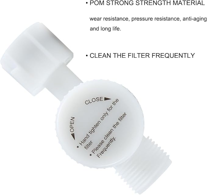 7/8'' Toilet Water Filter Adapter with SUS304 Mesh for 7/8 Toilet Tank Fill Valve and Bidet T Connector, 7/8 inch Male to 7/8 inch Female with Built-In Filter