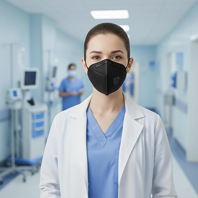 N95 Masks for Adults - NIOSH-Approved Individually Wrapped Reusable N95 Face Masks- 95% Filtration for Easy Breathing