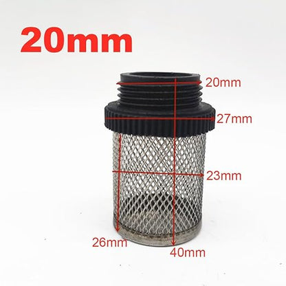 Heavy-Duty Plastic Strainer 1/2 3/4 - Male Inline Filter with Mesh Net for Pond Pumps & Greenhouse Watering(1/2")