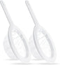 2PCS 450 Mesh Fine Mesh Filter with PP Material Non-Slip Anti-Scalding Handle Safe and Durable Sieve for Kitchen Tea Soy Milk Coffee Juice, 12.72x6.85x3.86 inch