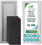 Breathe Naturally - Extra Thick Filters Compatible with Idylis “F” AC-38 Series Air Purifiers - Made for Idylis “F” AC-38/560885 Series(1 Pack Replacement HEPA Filter, 4 Pack Carbon Filters)