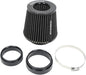 KYOSTAR Universal 3/3.5/4" (75/89/100mm) High-Flow Air Filter, Reusable Cone Cold Air Intake, High Performance, Clamp-On Car High Flow Air Kit, Flange Diameter: 3/3.5/4 Inch, Height: 6.2 Inch, Black