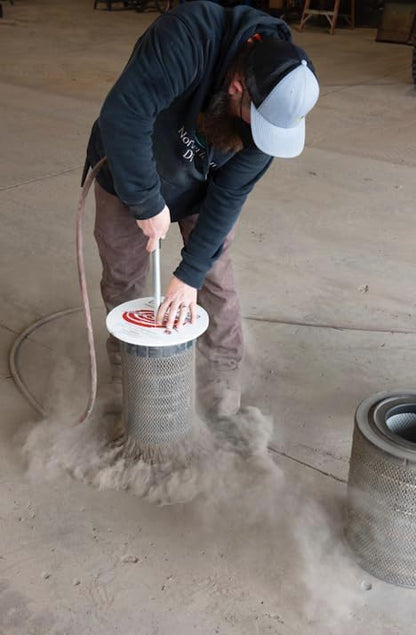 Air Filter Cleaner XL Extra Large Tool kit Cleans 6-14" Filters. Heavy Duty Tool to Clean dust Collection Units in Manufacturing.