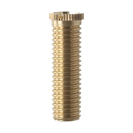 Sink Strainer Screw Connector Brass Alloy Bolts for Wash Basin Strainer Bath Waste Bolt Kitchen Sink Basket Filter Slotted Design for Easy Tightening Copper Color(Brass 4cm)