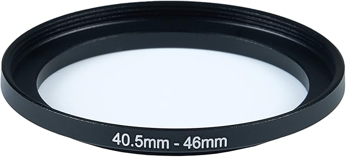 40.5mm to 46mm Step-Up Ring Filter Adapter for All Brands UV ND CPL Metal Ring Step-Up Rings Adapter Filter (40.5mm-46mm)