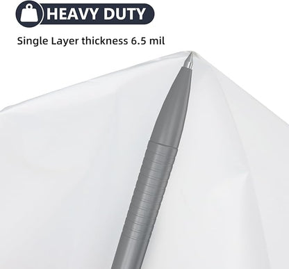 6.5Mil Clear Plastic Dust Collector Bags for Woodworking Dust Filter Drums and Systems, Upgraded Heavy-Duty Replacement Bags, 5-Pack