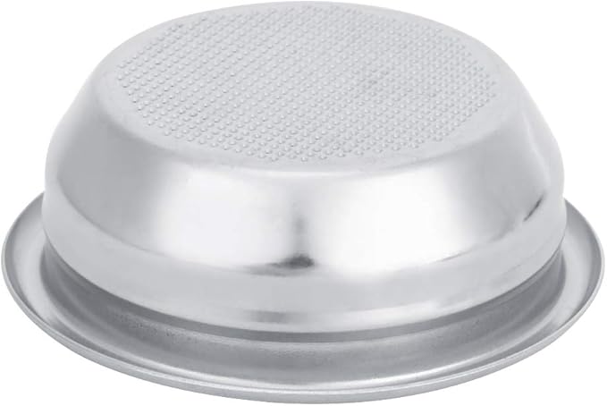 Coffee Filter Basket, 58mm Single Double Porous Filter Bowl Basket Semi Automatic Coffee Machine Bottomless Handle Filter for Portafilter Coffee Machine (For two persons)