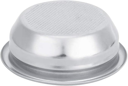Coffee Filter Basket, 58mm Single Double Porous Filter Bowl Basket Semi Automatic Coffee Machine Bottomless Handle Filter for Portafilter Coffee Machine (For two persons)